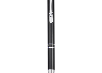 Penna a sfera a scatto Moneta in alluminio (inchiostro nero)