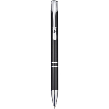 Penna a sfera a scatto Moneta in alluminio (inchiostro nero)