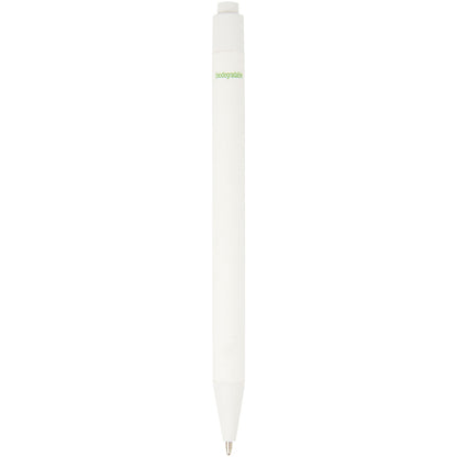 Penna a sfera in carta riciclata monocromatica con finitura opaca Chartik (inchiostro nero)