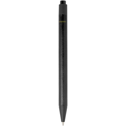 Penna a sfera in carta riciclata monocromatica con finitura opaca Chartik (inchiostro nero)