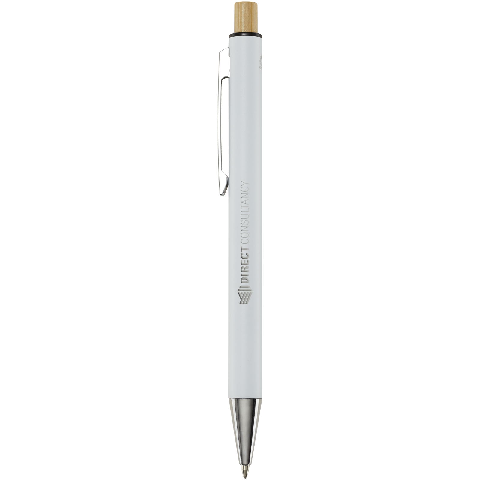 Penna a sfera in alluminio riciclato Cyrus (inchiostro blu)