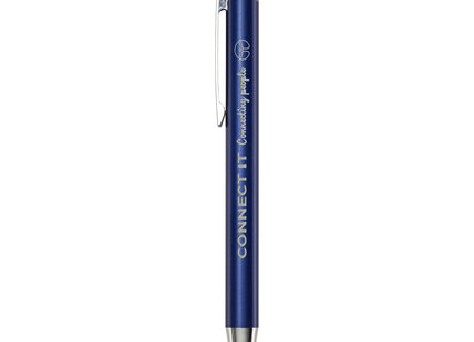 Penna a sfera in alluminio riciclato Cyrus (inchiostro blu)