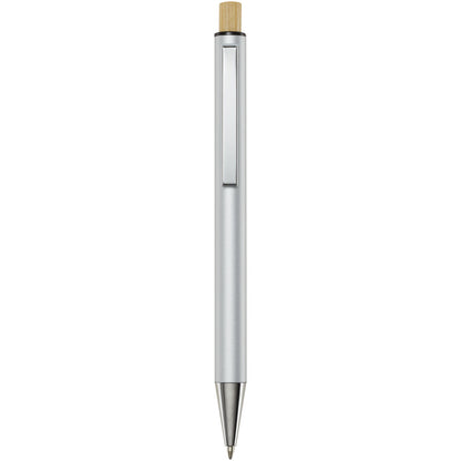 Penna a sfera in alluminio riciclato Cyrus (inchiostro blu)