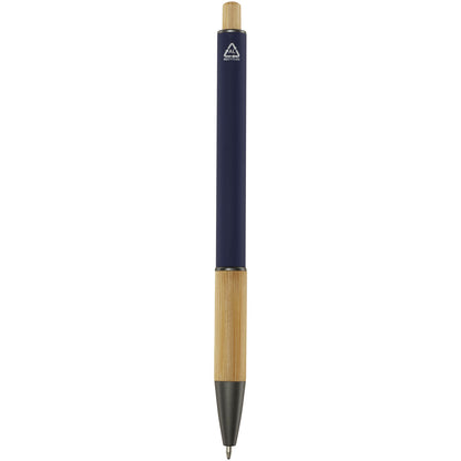 Penna a sfera in alluminio riciclato Darius (inchiostro blu)