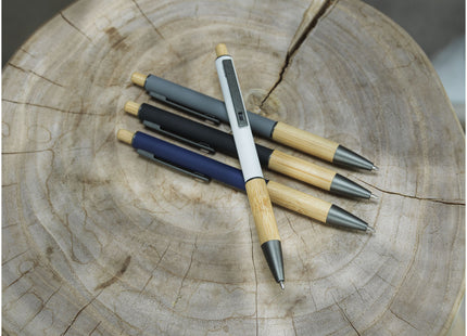 Penna a sfera in alluminio riciclato Darius (inchiostro blu)