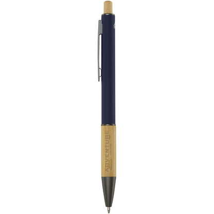 Penna a sfera in alluminio riciclato Darius (inchiostro blu)
