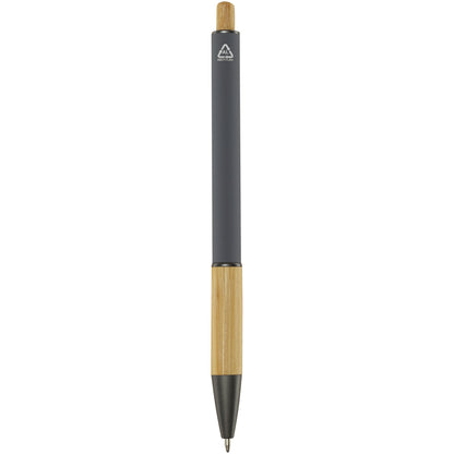 Penna a sfera in alluminio riciclato Darius (inchiostro blu)