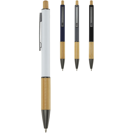 Penna a sfera in alluminio riciclato Darius (inchiostro blu)