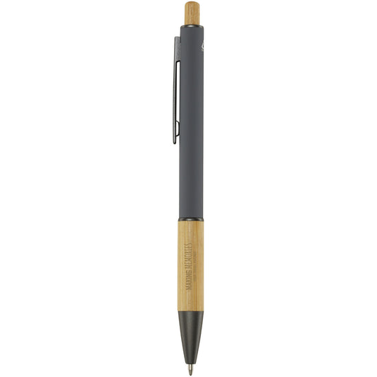 Penna a sfera in alluminio riciclato Darius (inchiostro blu)