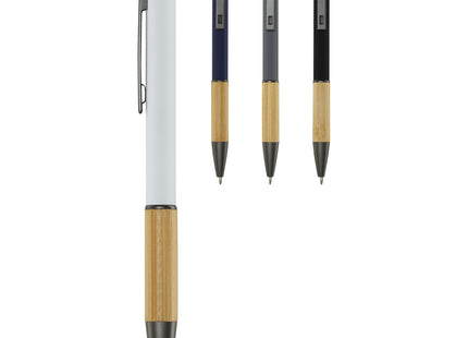 Penna a sfera in alluminio riciclato Darius (inchiostro nero)