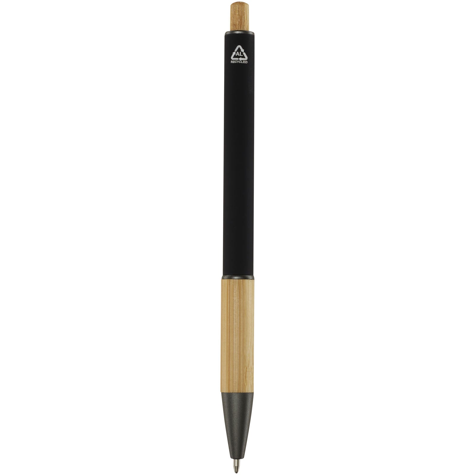 Penna a sfera in alluminio riciclato Darius (inchiostro nero)
