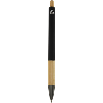 Penna a sfera in alluminio riciclato Darius (inchiostro nero)
