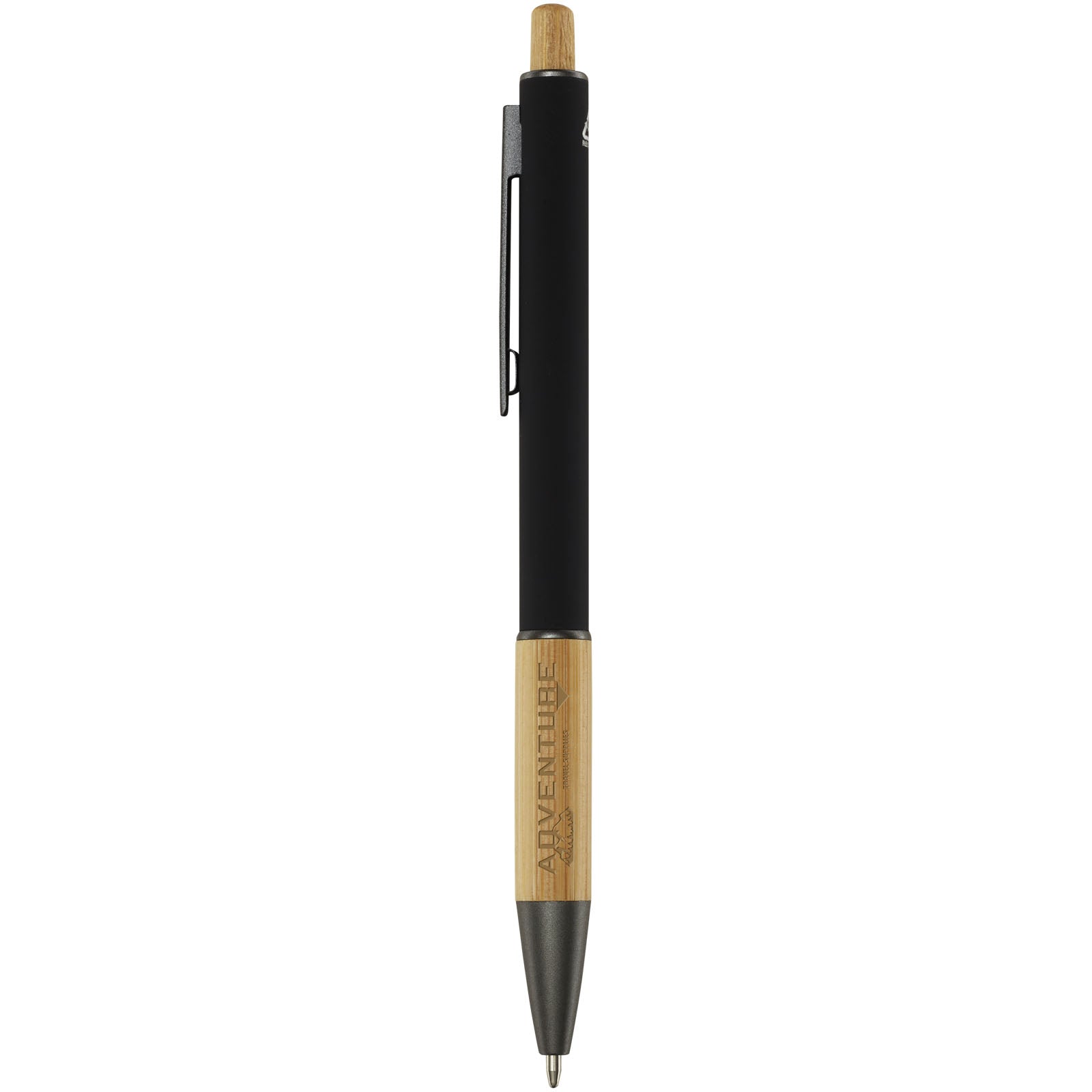 Penna a sfera in alluminio riciclato Darius (inchiostro nero)
