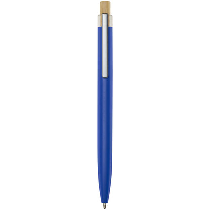 Penna a sfera in alluminio riciclato Nooshin (inchiostro blu)