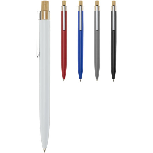 Penna a sfera in alluminio riciclato Nooshin (inchiostro blu)