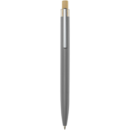 Penna a sfera in alluminio riciclato Nooshin (inchiostro nero)