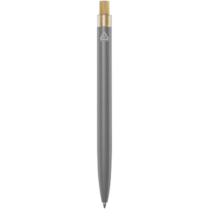 Penna a sfera in alluminio riciclato Nooshin (inchiostro nero)