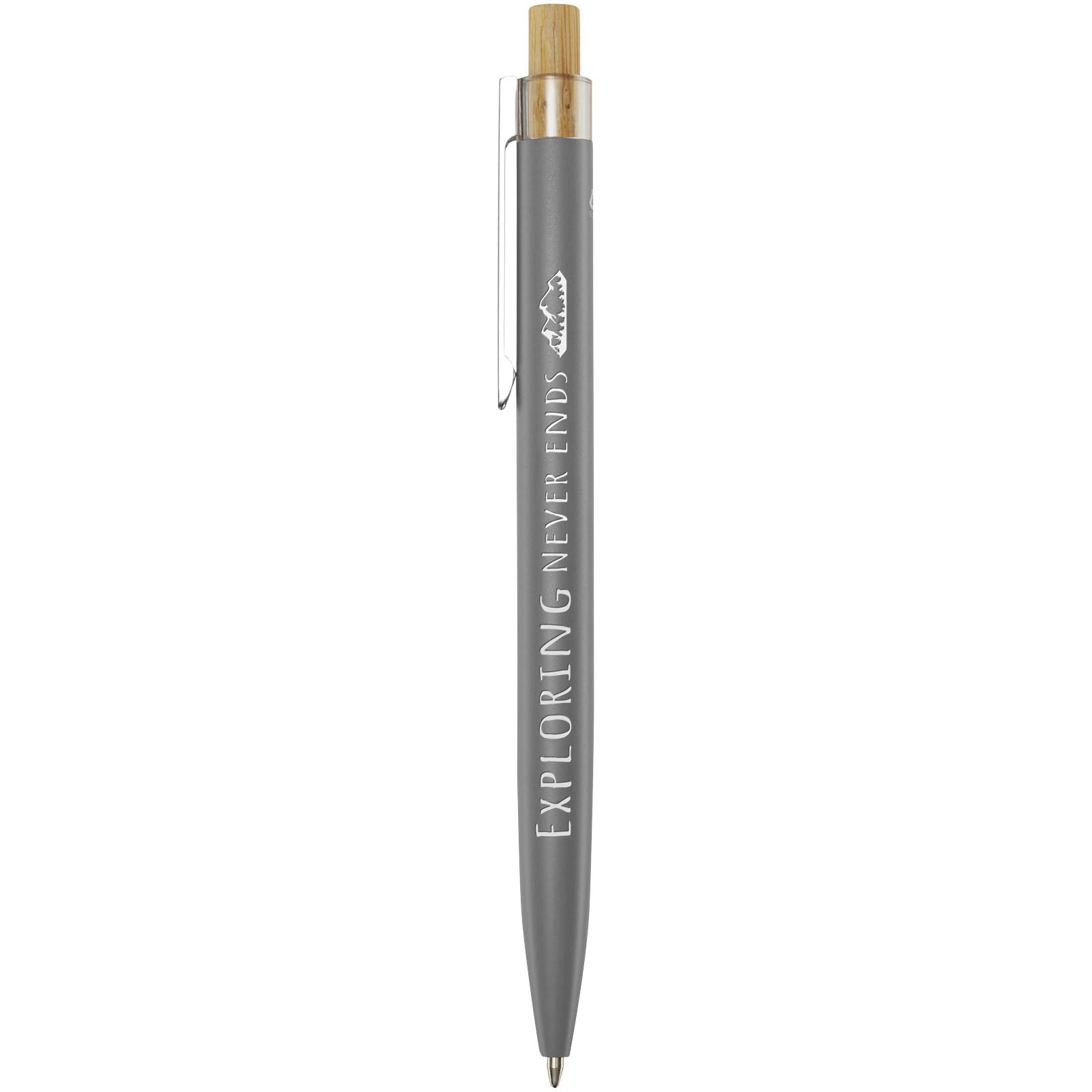 Penna a sfera in alluminio riciclato Nooshin (inchiostro nero)