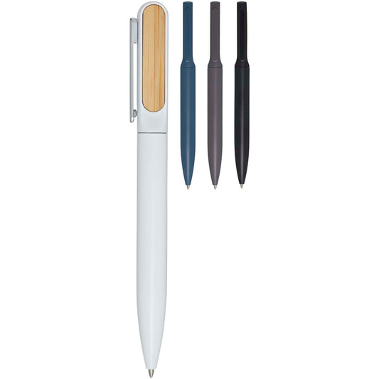 Penna a sfera in alluminio riciclato Blanca (inchiostro nero)