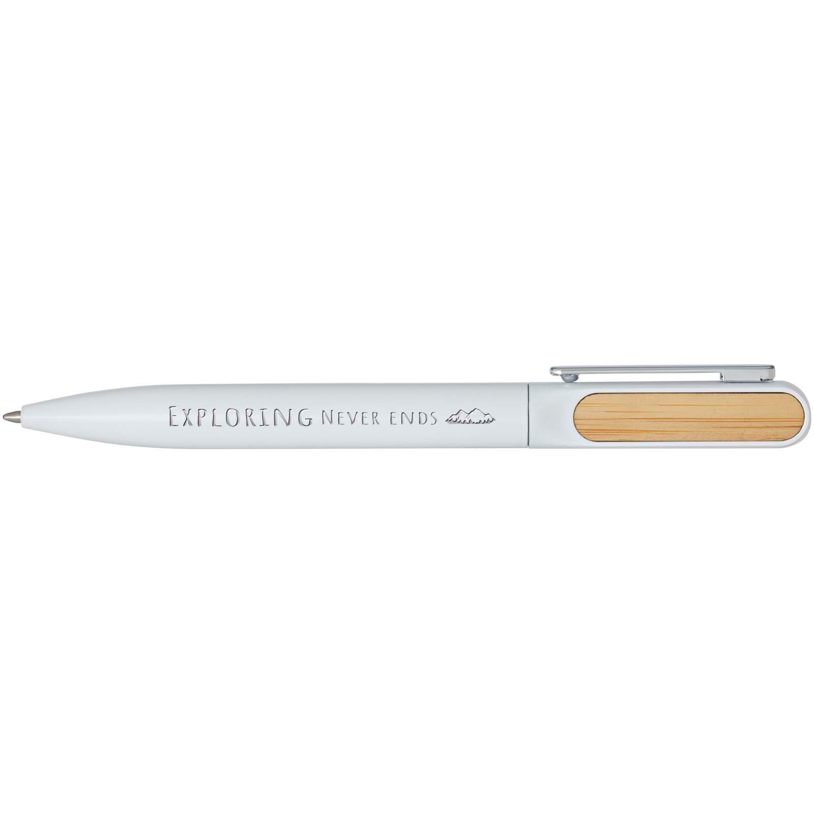 Penna a sfera in alluminio riciclato Blanca (inchiostro blu)