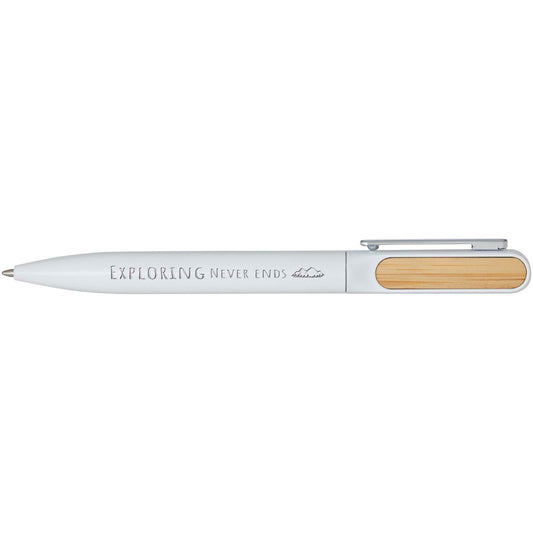 Penna a sfera in alluminio riciclato Blanca (inchiostro blu)
