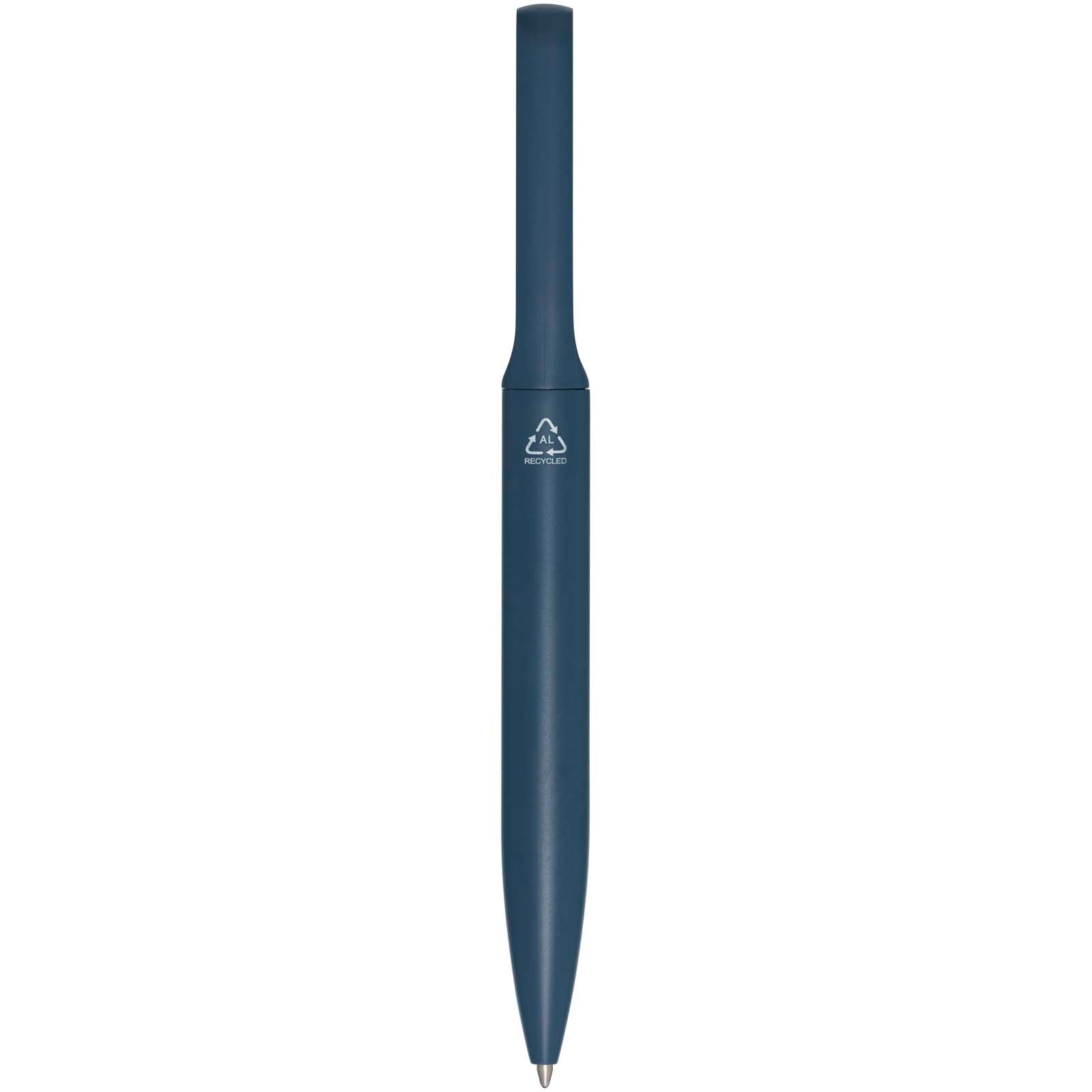 Penna a sfera in alluminio riciclato Blanca (inchiostro blu)