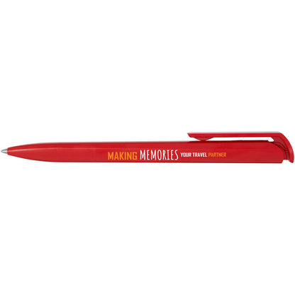 Penna a sfera in plastica riciclata Lucia (inchiostro blu)