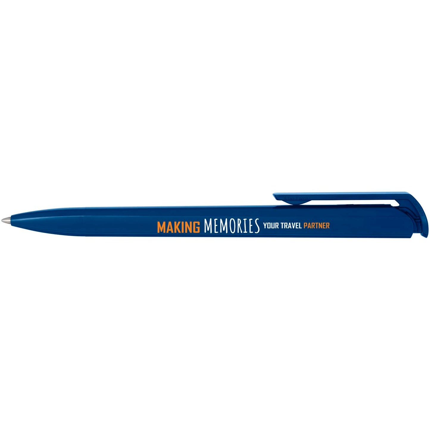 Penna a sfera in plastica riciclata Lucia (inchiostro blu)
