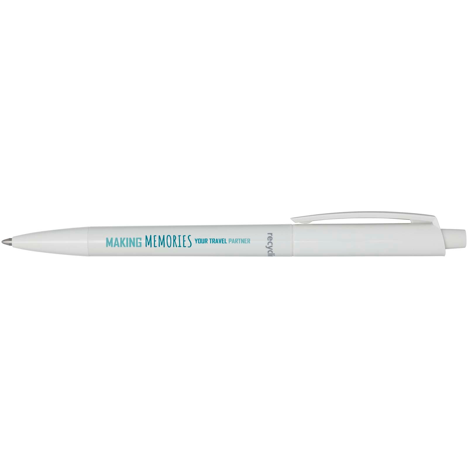 Penna a sfera in plastica riciclata Martha (inchiostro blu)