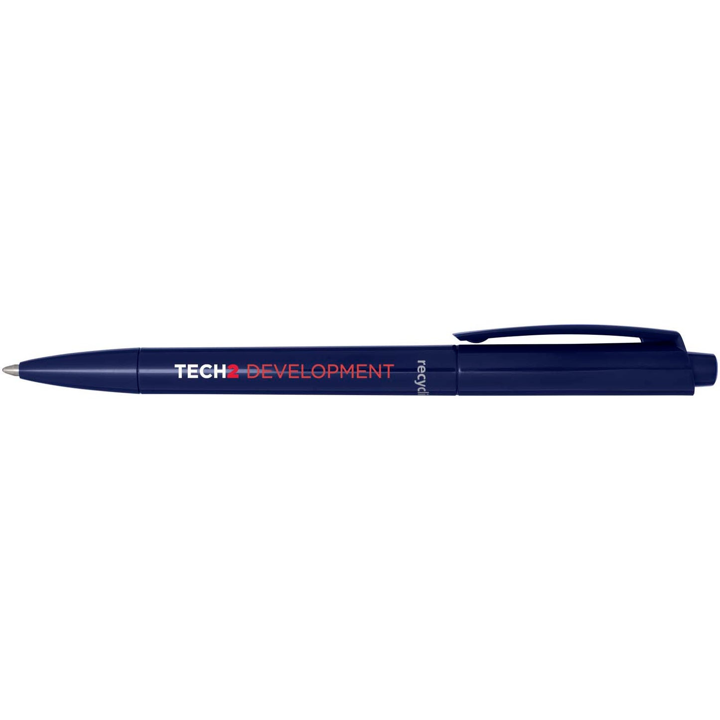 Penna a sfera in plastica riciclata Martha (inchiostro blu)