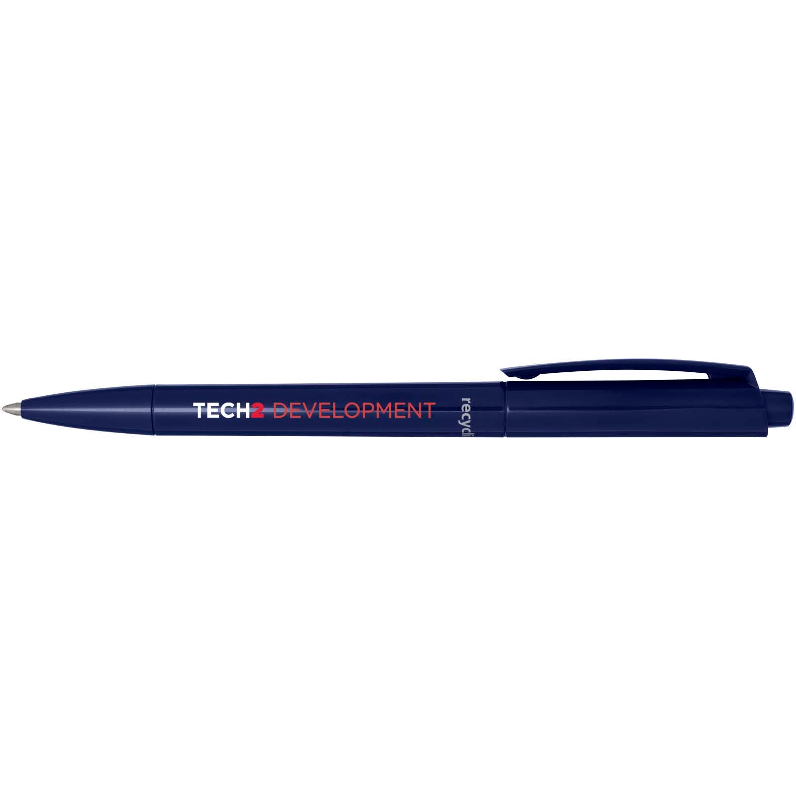 Penna a sfera in plastica riciclata Martha (inchiostro blu)