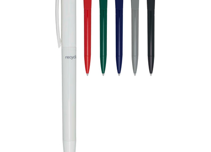 Penna a sfera in plastica riciclata Martha (inchiostro blu)
