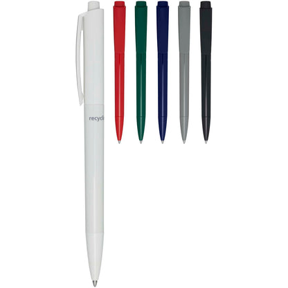 Penna a sfera in plastica riciclata Martha (inchiostro blu)