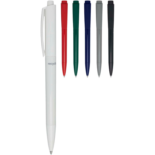 Penna a sfera in plastica riciclata Martha (inchiostro nero)