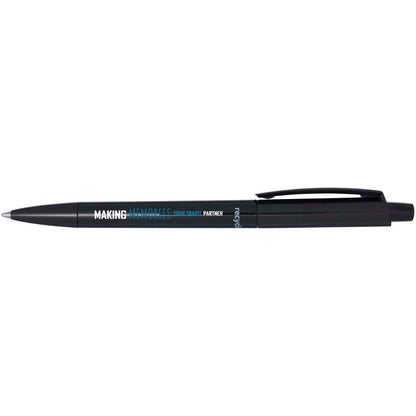 Penna a sfera in plastica riciclata Martha (inchiostro nero)