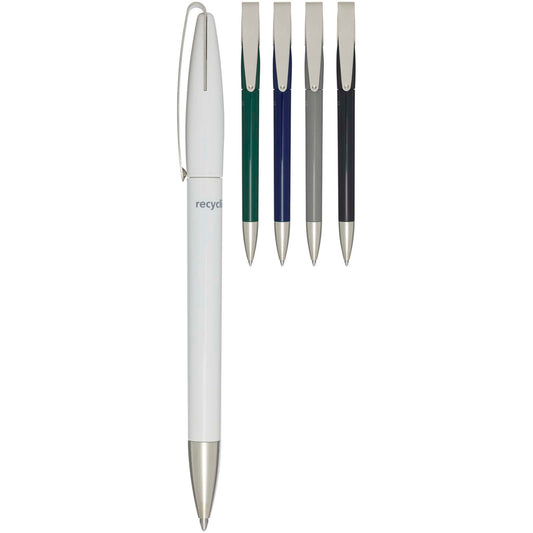 Penna a sfera in plastica riciclata Ana (inchiostro blu)
