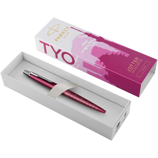 Penna a sfera Parker Jotter SE Global Icons (inchiostro blu)