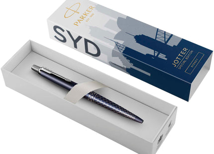 Penna a sfera Parker Jotter SE Global Icons (inchiostro blu)