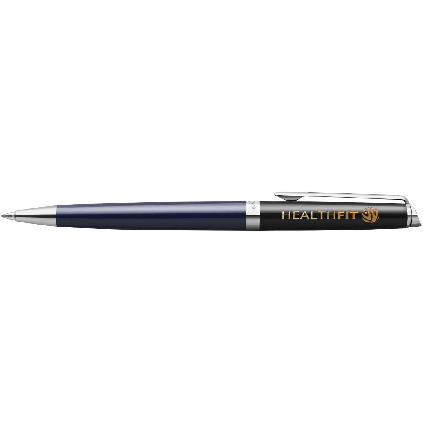 Penna a sfera colorata con finiture in palladio Hemisphere (inchiostro blu)