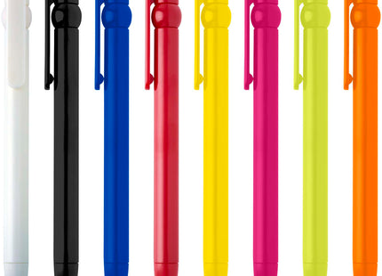 Penna a sfera in plastica riciclata Fidget (inchiostro nero)