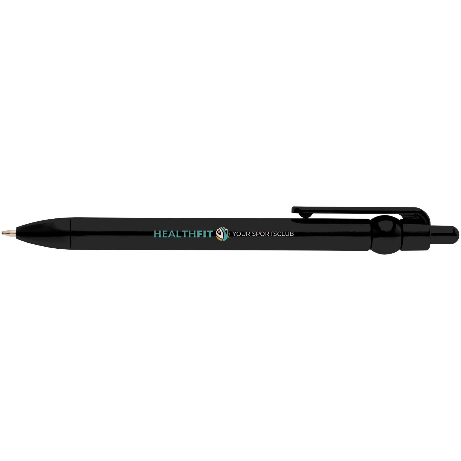 Penna a sfera in plastica riciclata Fidget (inchiostro nero)
