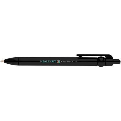 Penna a sfera in plastica riciclata Fidget (inchiostro nero)