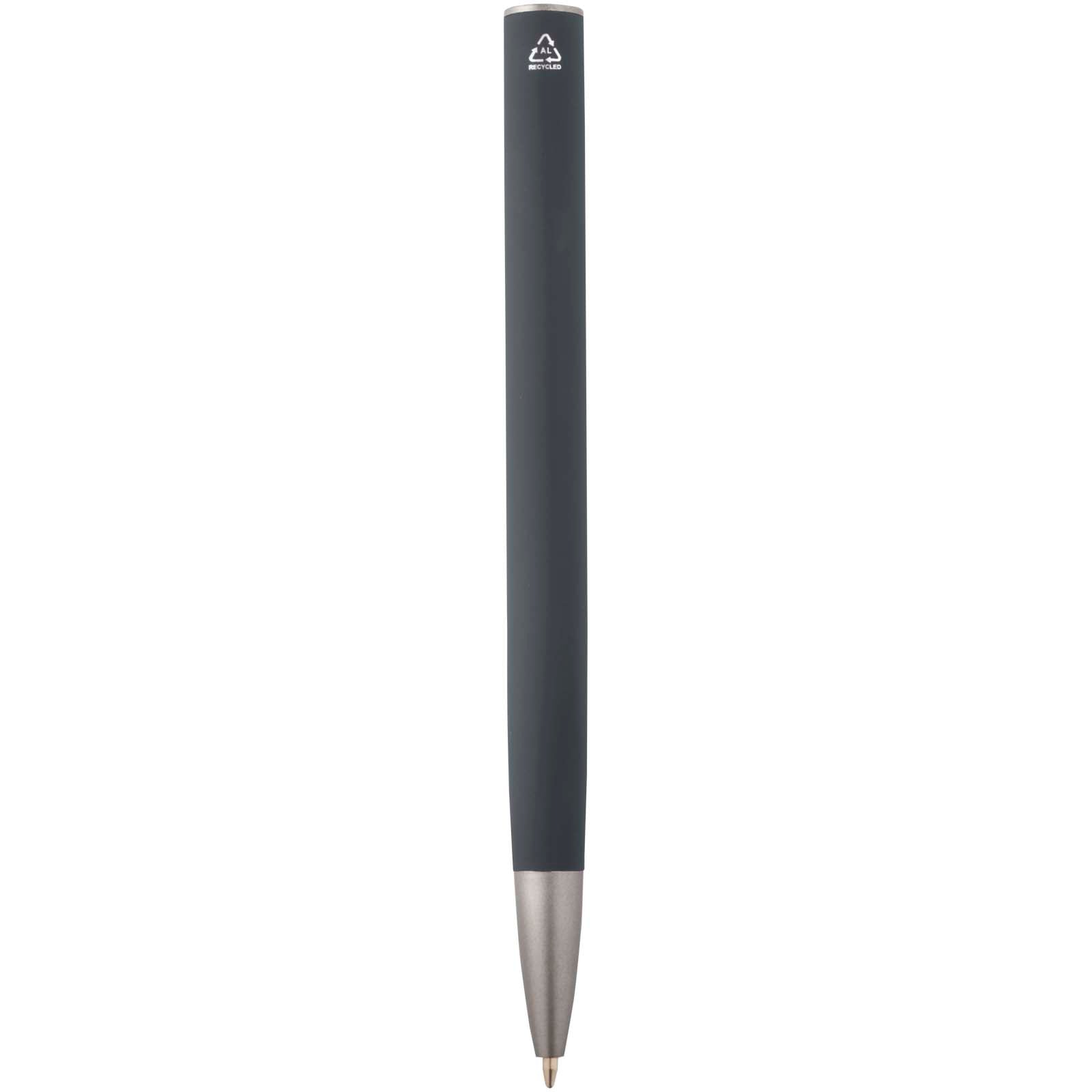 Penna a sfera in alluminio riciclato Ziguur (inchiostro blu)