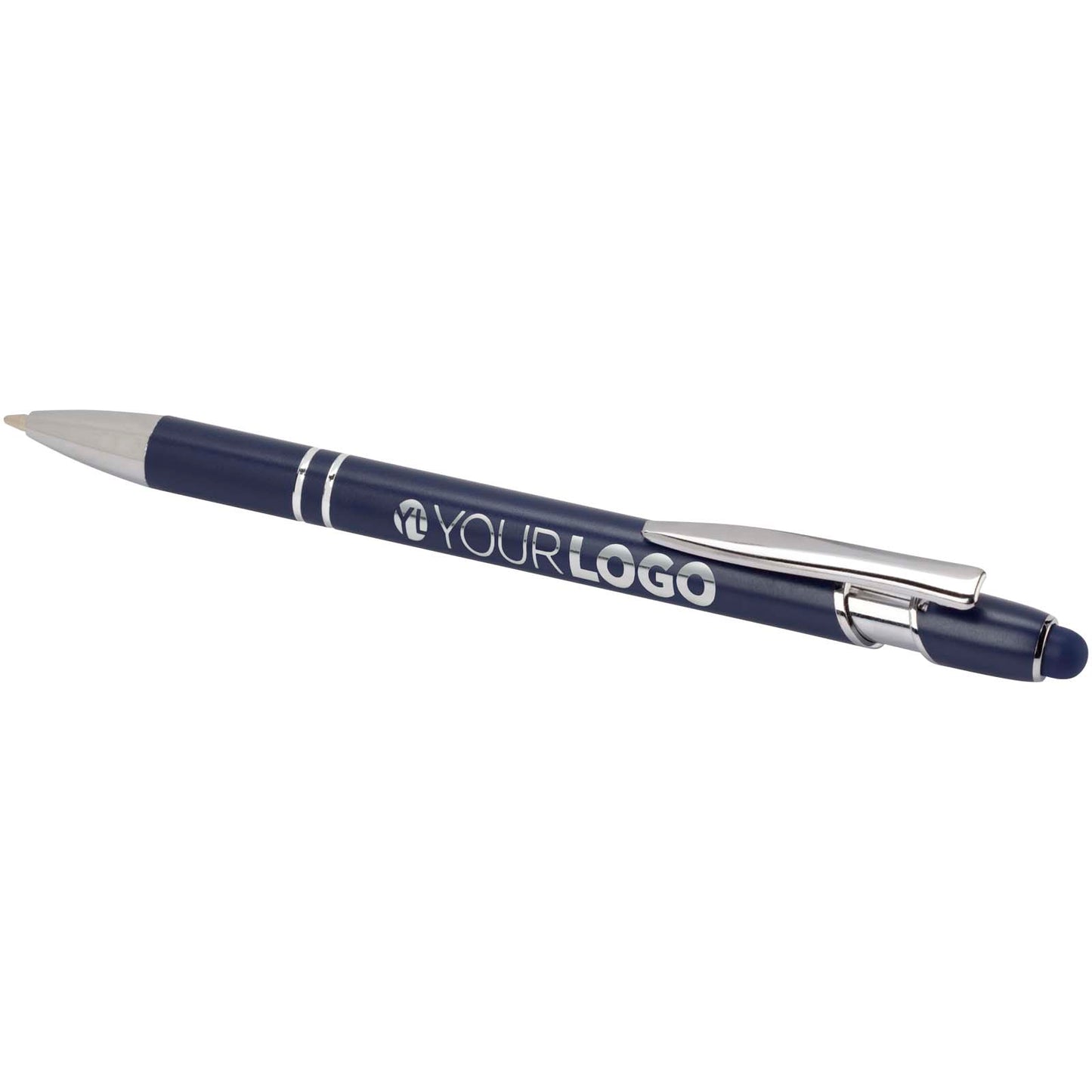 Penna a sfera con finitura argento Kish (inchiostro blu)