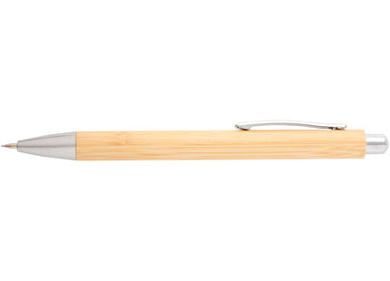 Set di penna a sfera e portamina in bambù Oblys (inchiostro nero)