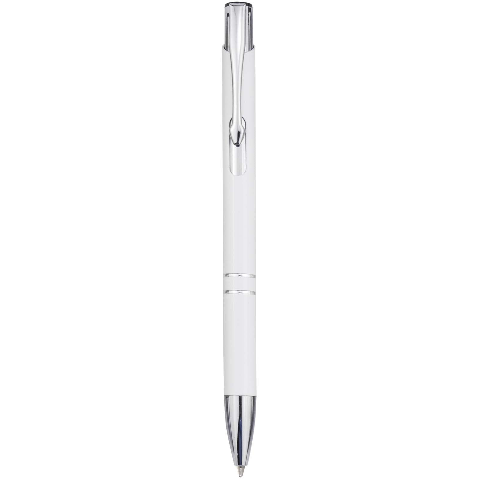 Penna a sfera in alluminio riciclato Moneta (inchiostro blu)