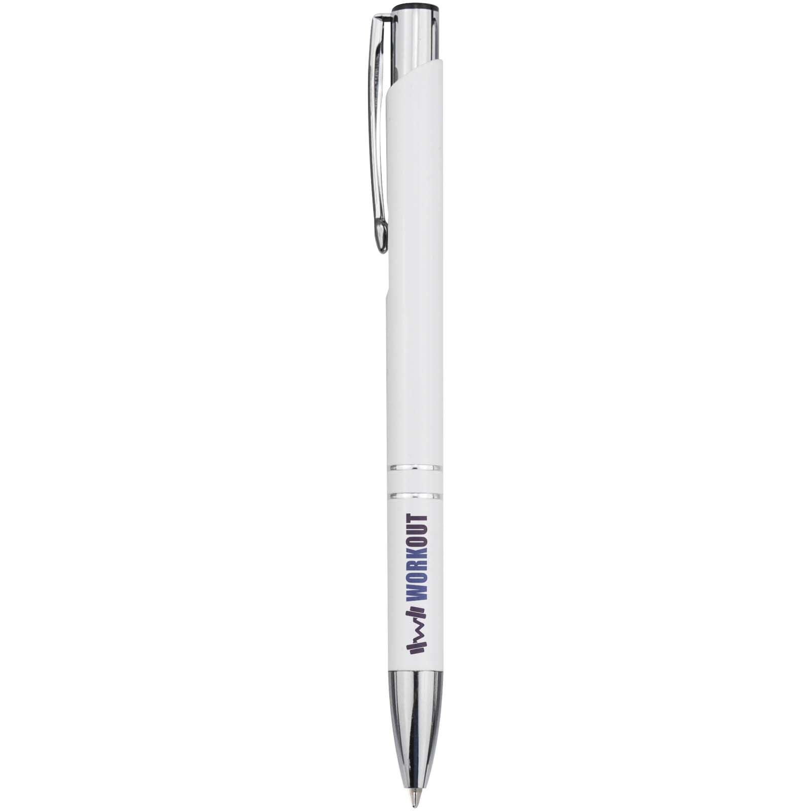 Penna a sfera in alluminio riciclato Moneta (inchiostro blu)