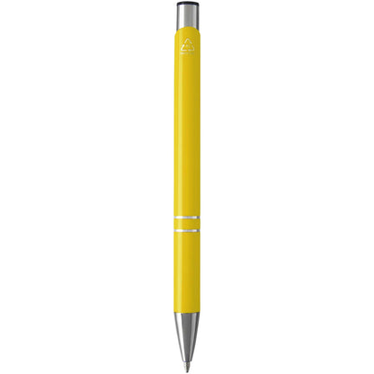 Penna a sfera in alluminio riciclato Moneta (inchiostro blu)