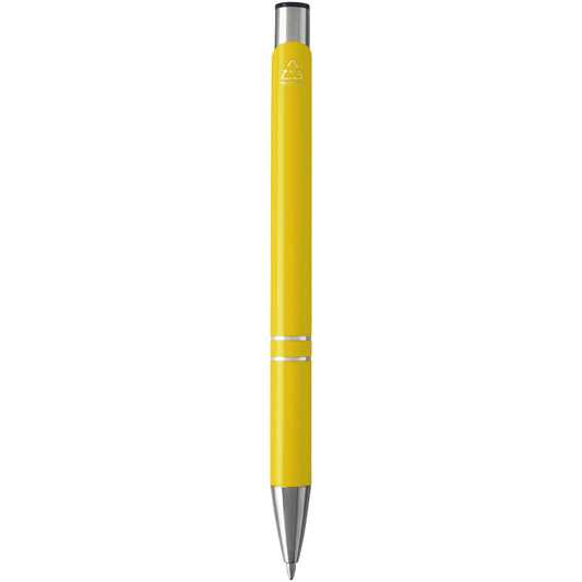 Penna a sfera in alluminio riciclato Moneta (inchiostro blu)