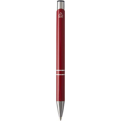 Penna a sfera in alluminio riciclato Moneta (inchiostro blu)